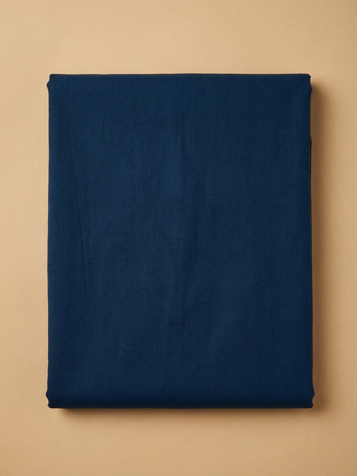 Blue Embroidery Cotton Blend Unstitched Dress Material