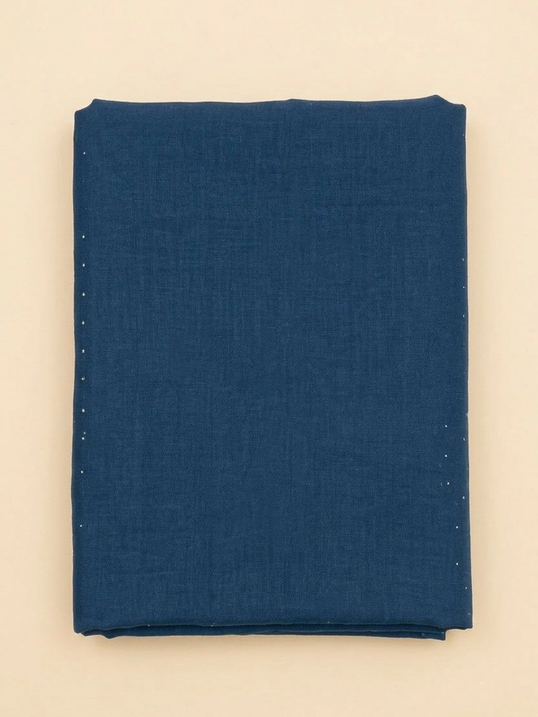 Navy Blue Cotton Blend Printed Unstitched Dress Material