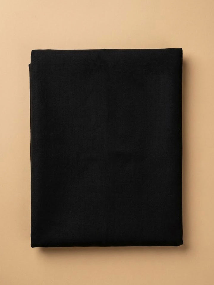 Black Embroidery Muslin Unstitched Dress Material