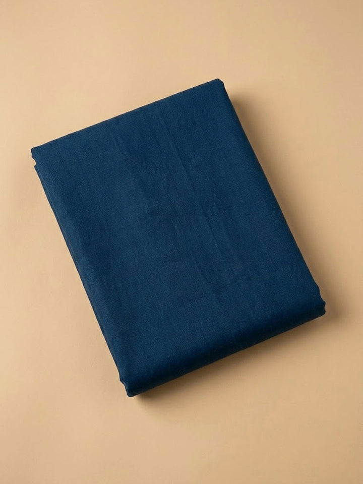 Blue Embroidery Muslin Unstitched Dress Material