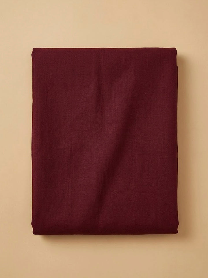Maroon Embroidery Muslin Unstitched Dress Material