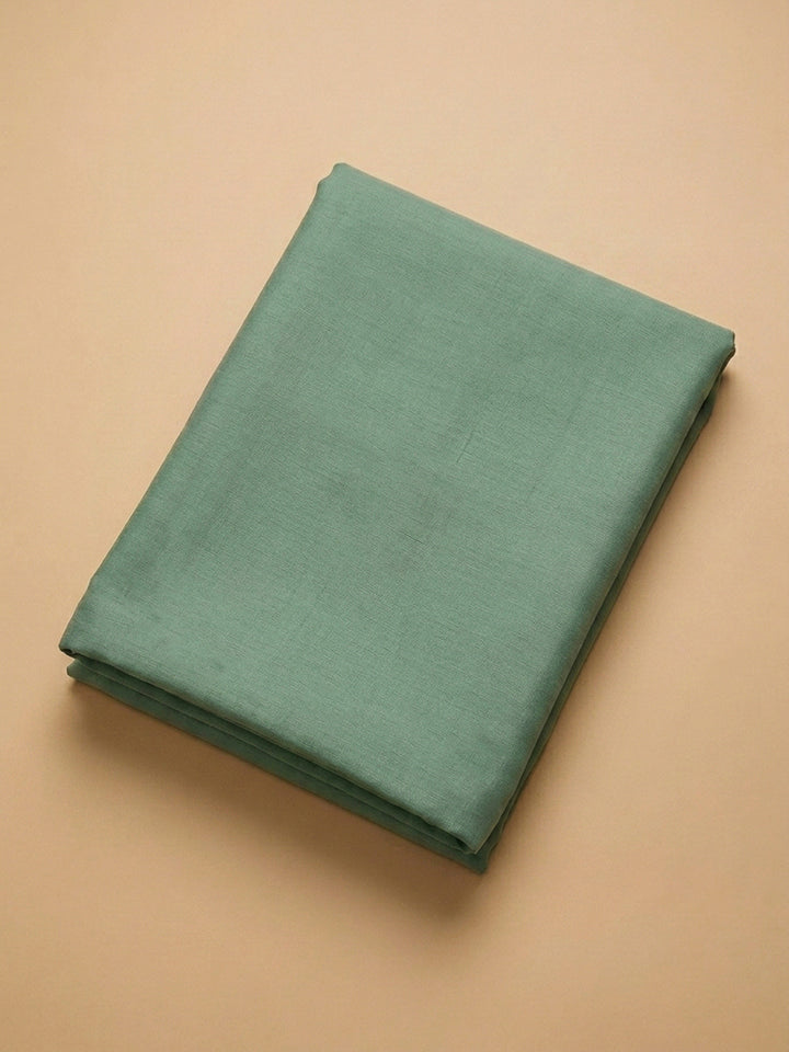 Aqua Green Printed Muslin Unstitched Dress Material
