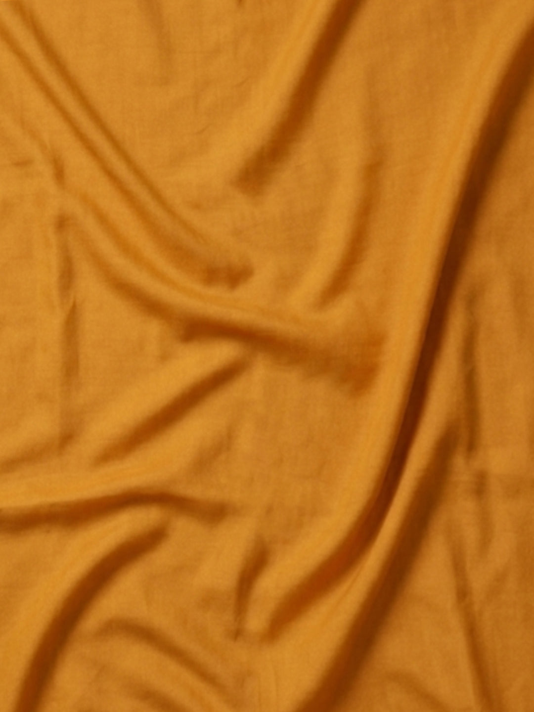 Mustard Embroidered Cotton Blend Unstitched Suit With Pant &amp; Dupatta