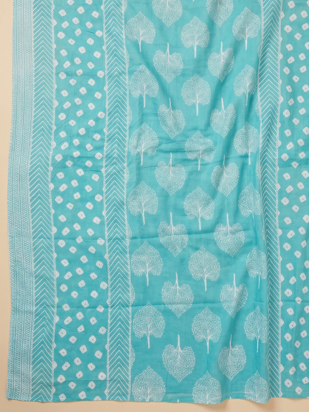 Firozee Embroidered Cotton Blend Unstitched Suit With Pant &amp; Dupatta