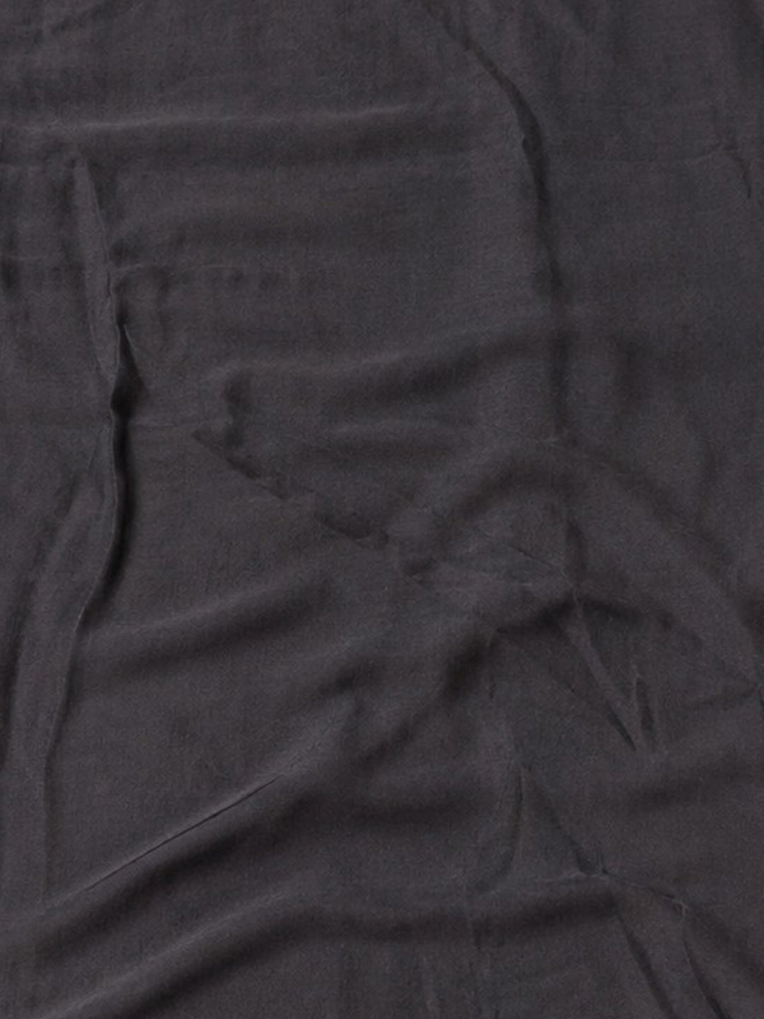 Black Embroidered Cotton Blend Unstitched Suit &amp; Pant With Cotton Dupatta