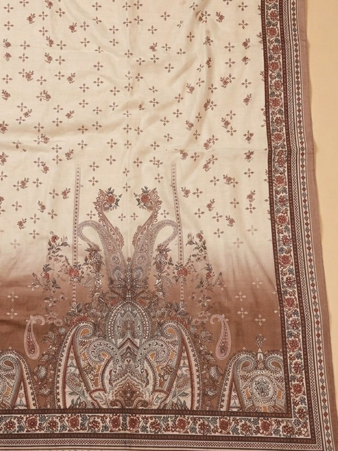 Mouse Printed Cotton Blend Unstitched Suit &amp; Pant With Cotton Dupatta