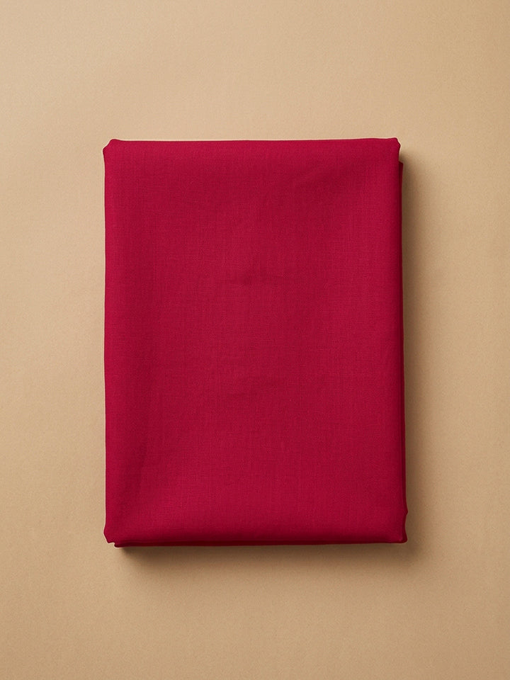 Hot Pink Embroidery Cotton Blend Unstitched Dress Material