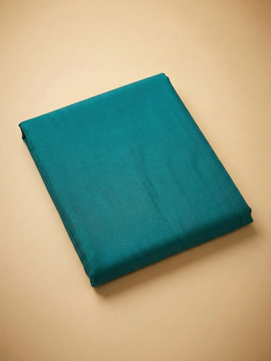 Teal Blue Embroidery Cotton Blend Unstitched Dress Material