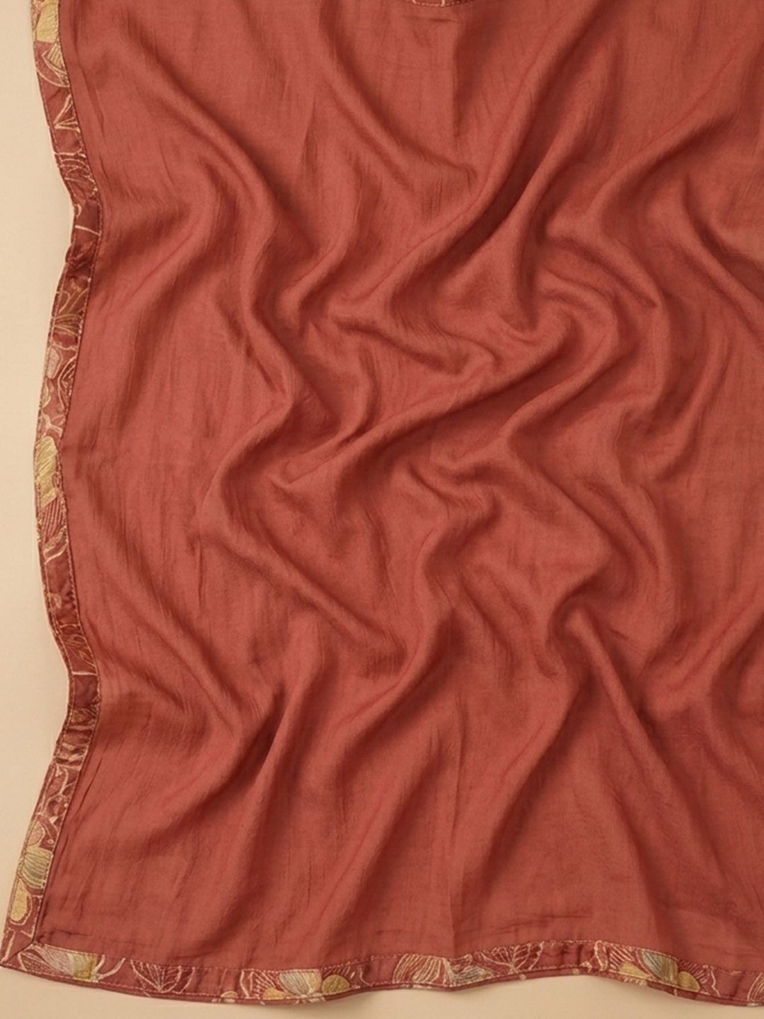 Onion Pink Embroidery Cotton Blend Unstitched Dress Material