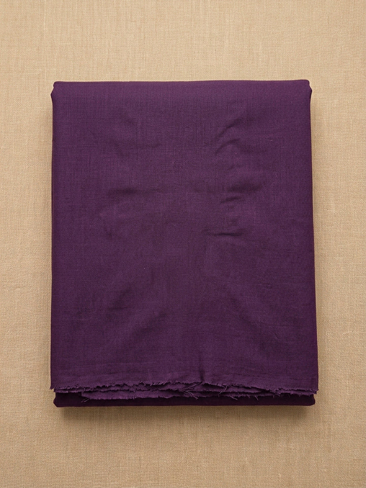 Purple Embroidery Cotton Blend Unstitched Dress Material