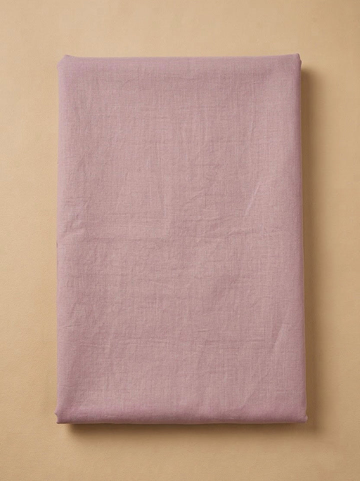 Onion Pink Cotton Blend Embroidered Unstitched Dress Material