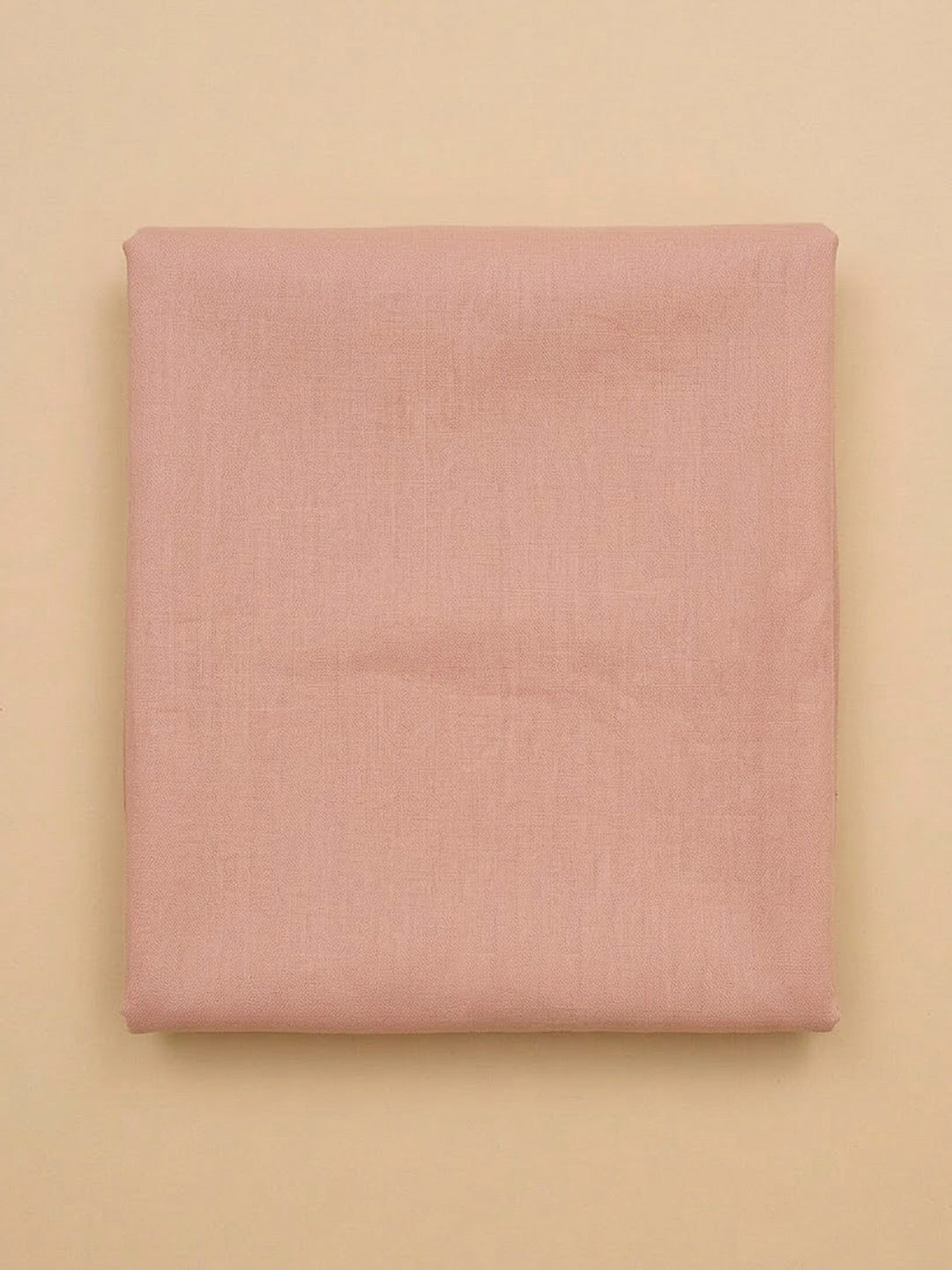 Peach Cotton Blend Embroidered Unstitched Dress Material