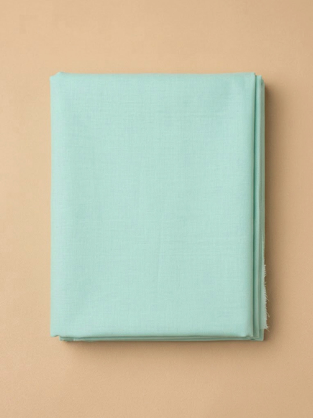Sea Green Cotton Blend Printed Unstitched Dress Material