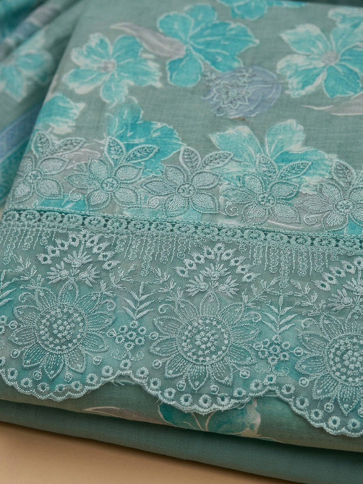 Firozee Cotton Blend Printed Unstitched Dress Material