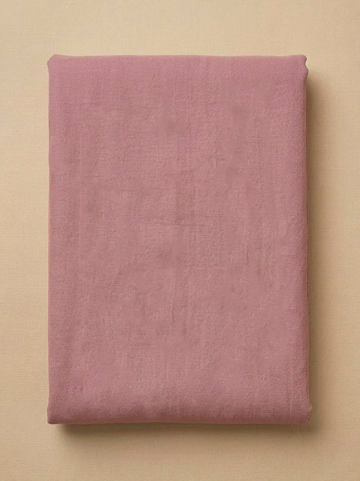 Pink Cotton Blend Embroidered Unstitched Dress Material