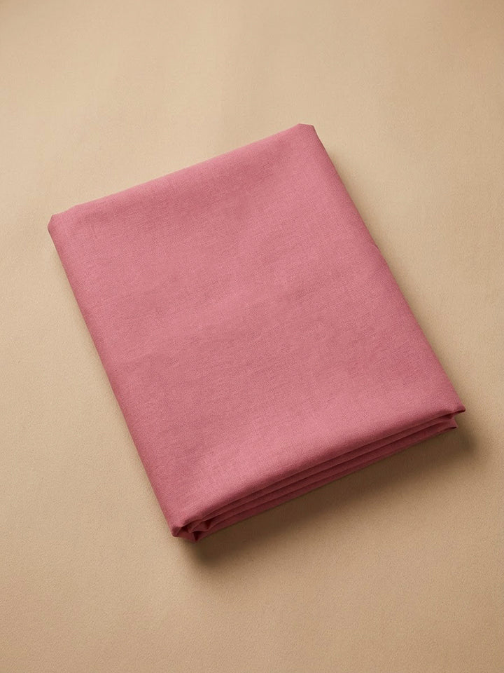 Pink Chanderi Embroidered Unstitched Dress Material