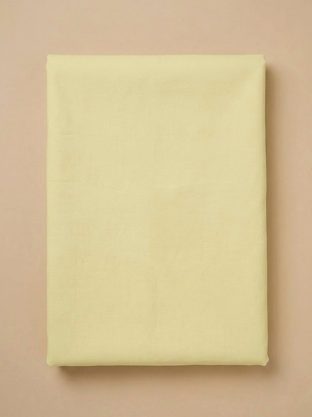 Yellow Cotton Blend Embroidered Unstitched Dress Material