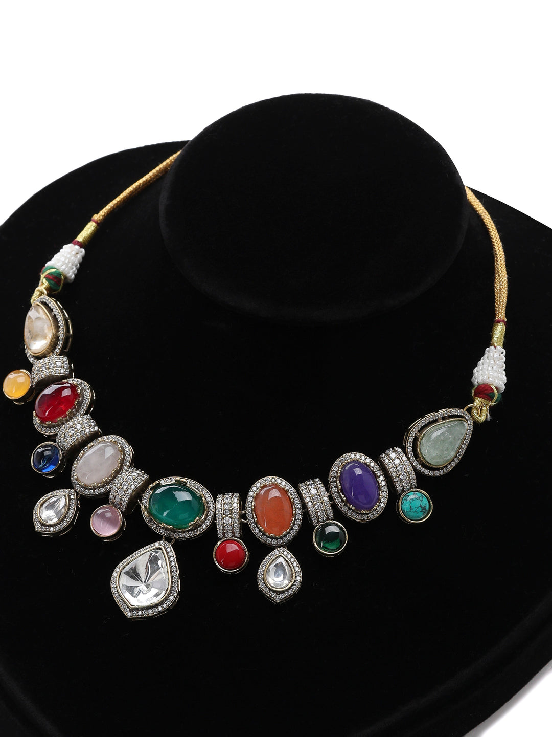 Gold-Multi Imitation Jewelry-Set
