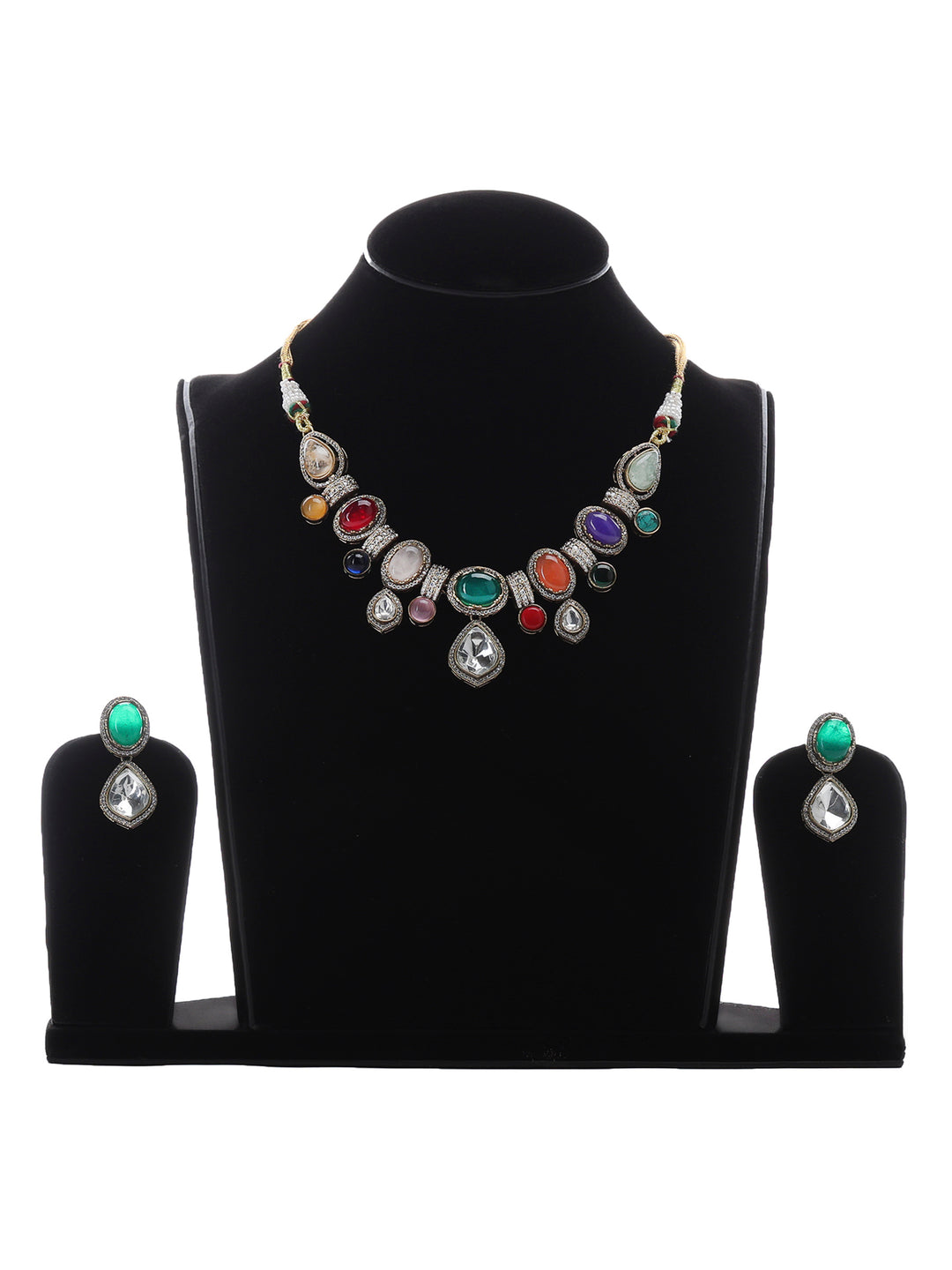 Gold-Multi Imitation Jewelry-Set