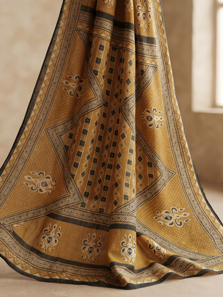 Teal Blue Printed Cotton Blend Kurta With Pant &amp; Dupatta