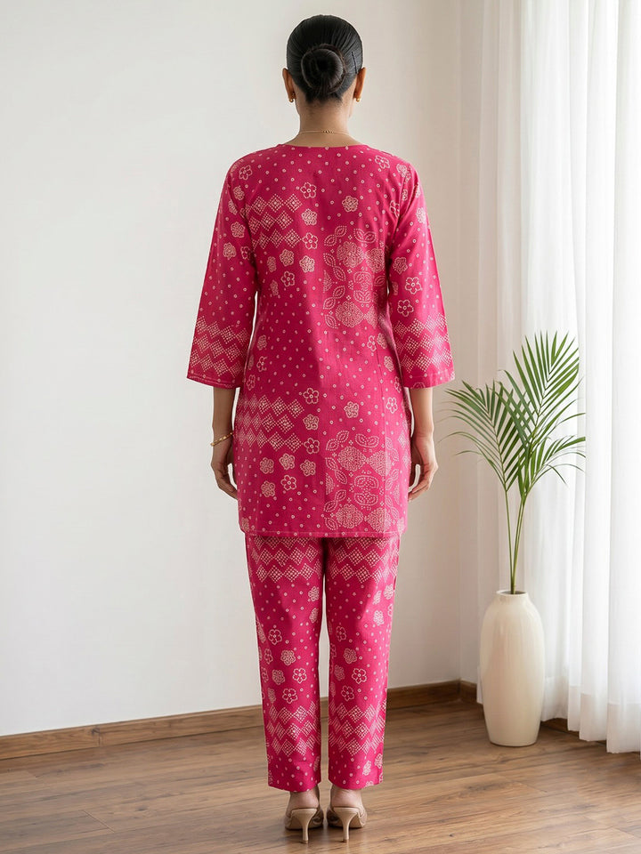 Rani Printed Cotton Blend Kurta Set