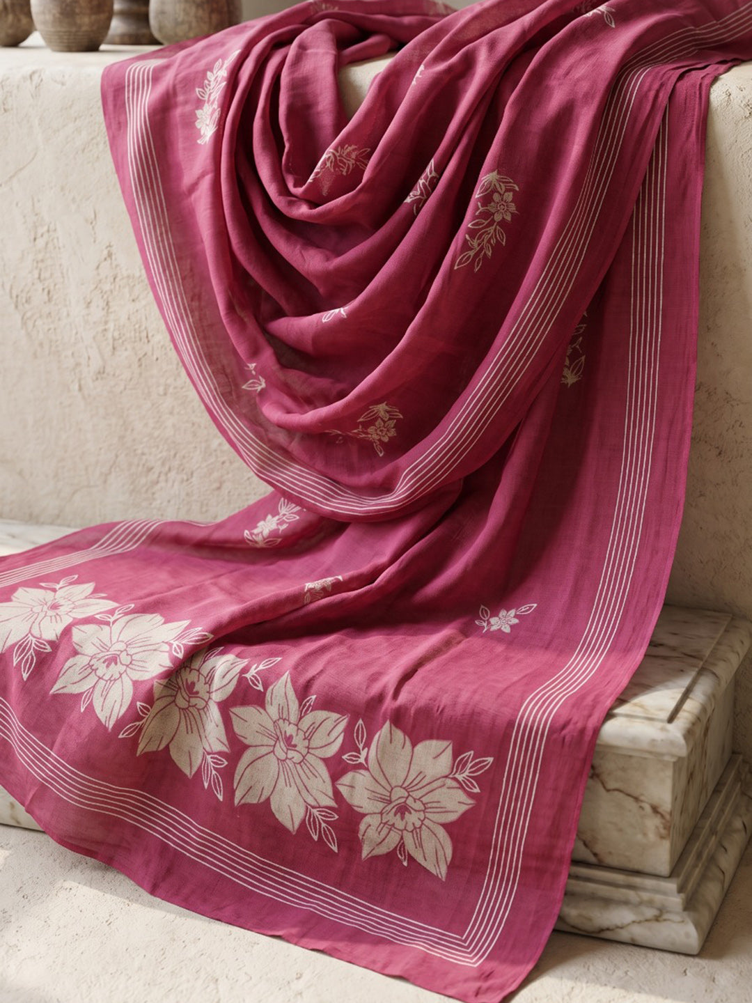 Rani Embroidered Kurta With Pant &amp; Dupatta