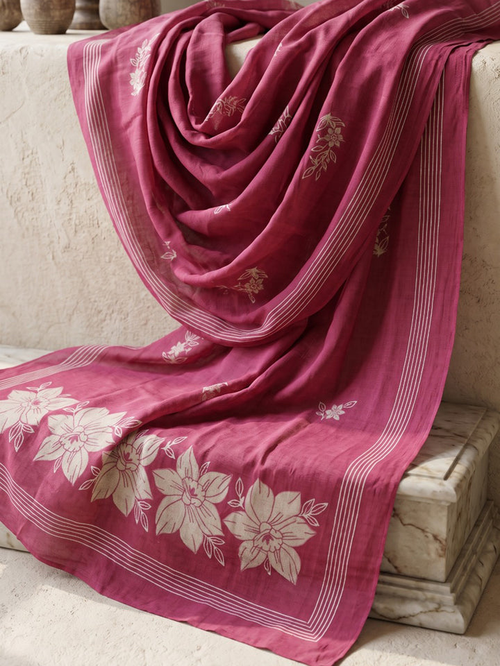 Rani Embroidered Kurta With Pant &amp; Dupatta