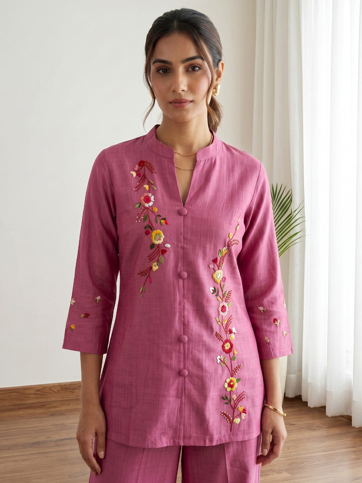 Printed Cotton Blend Kurta Set