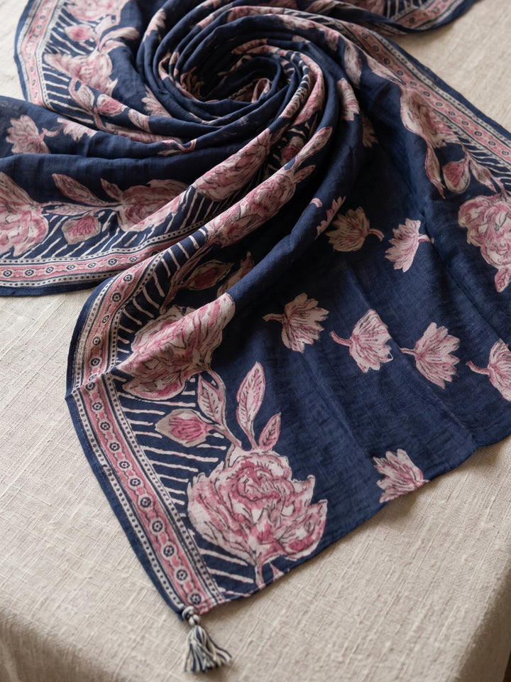 Blue Printed Kurta With Pant &amp; Dupatta