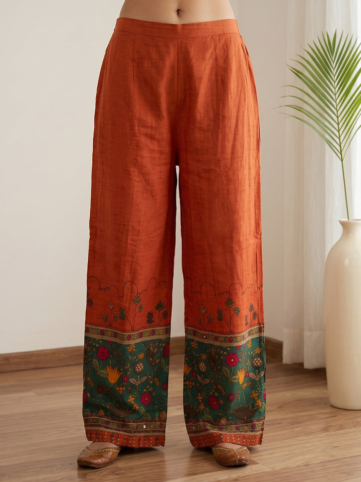Embroidery Cotton Blend Kurta Set