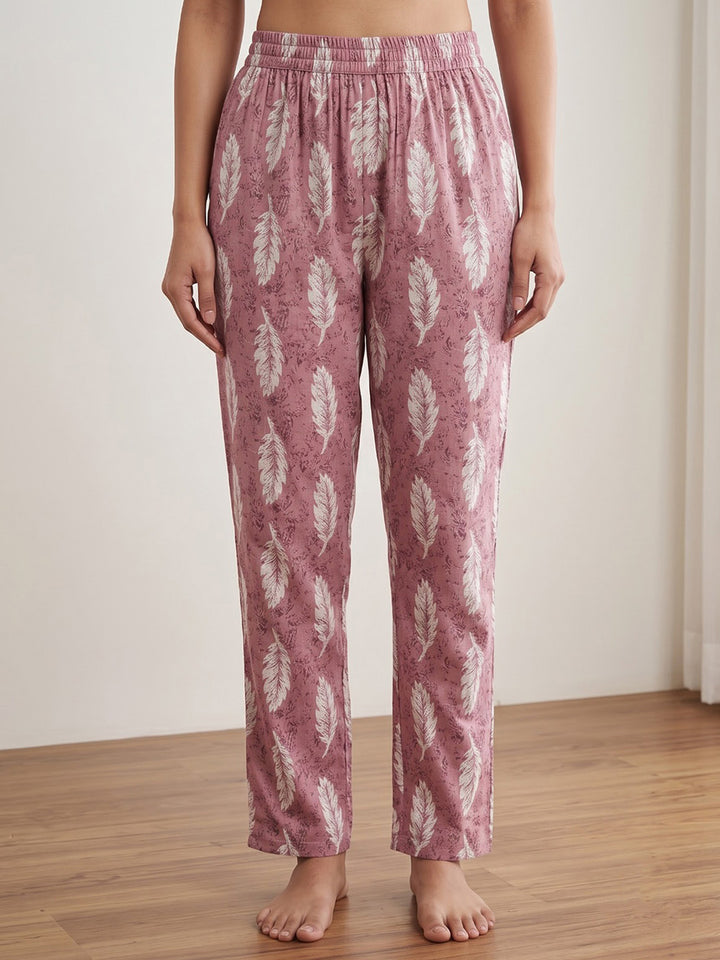 Pink Embroidered Cotton Blend Kurta Set