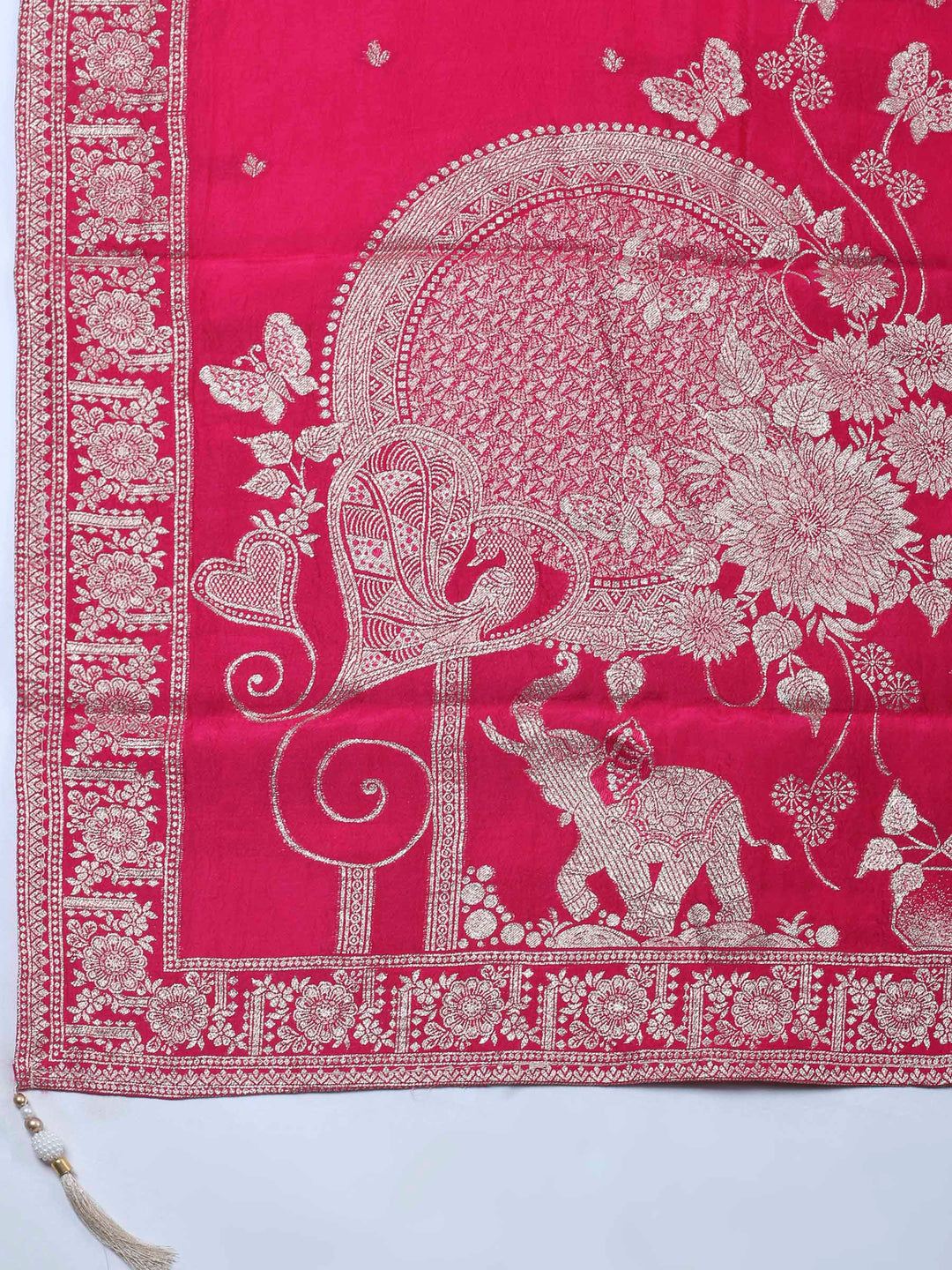 Rani Woven Design Art Silk Unstitched Dress Material