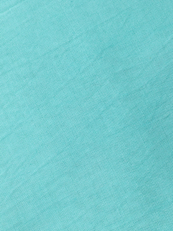 Sea Green Embroidered Chanderi Unstitched Suit &amp; Pant With Banarsi Dupatta