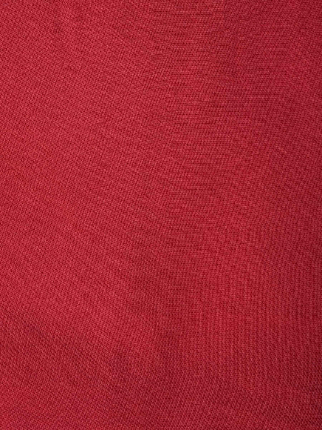 Brick Chanderi Woven Design Unstitched Dress Material