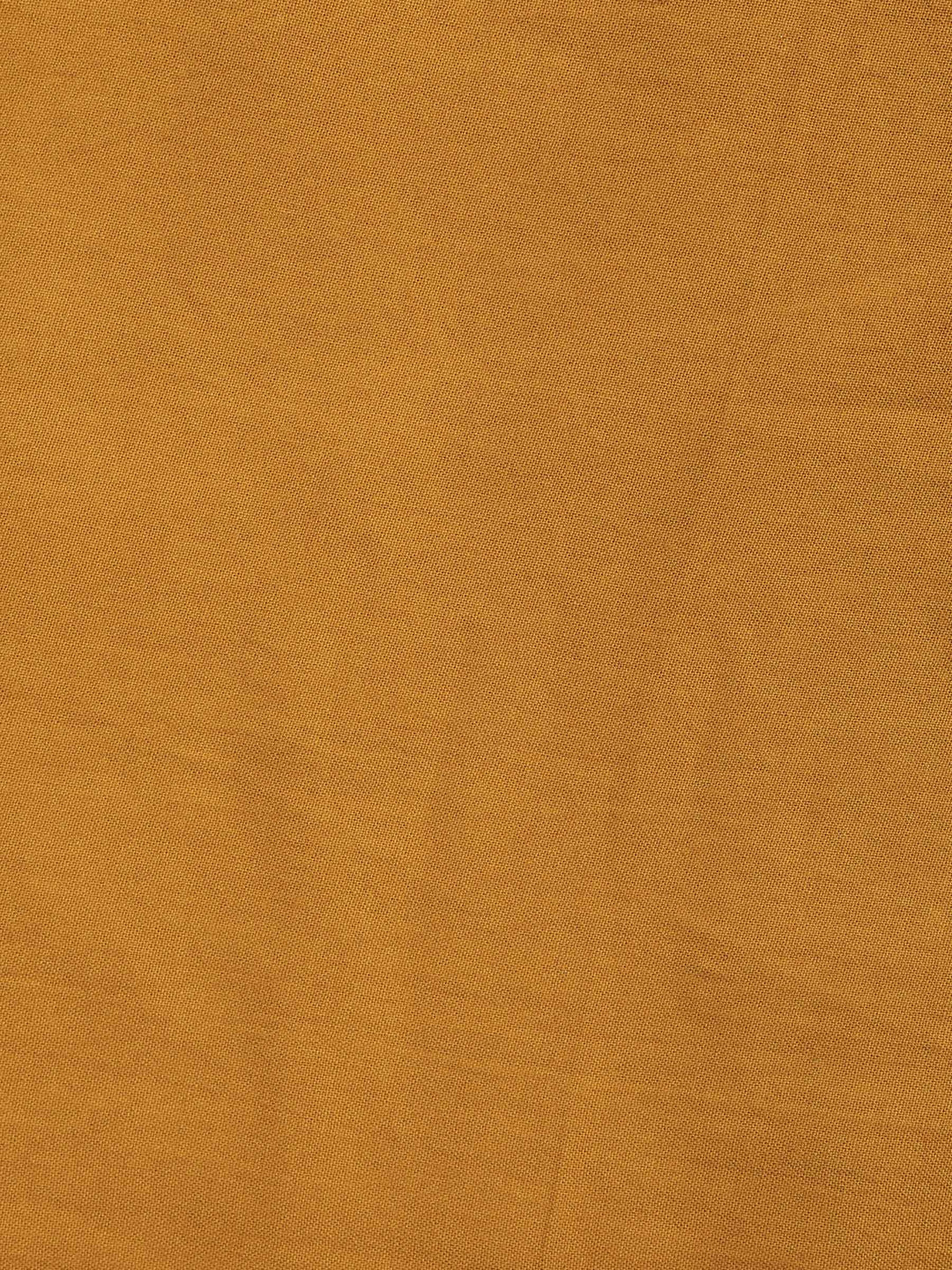 Mustard Chanderi Woven Design Unstitched Dress Material