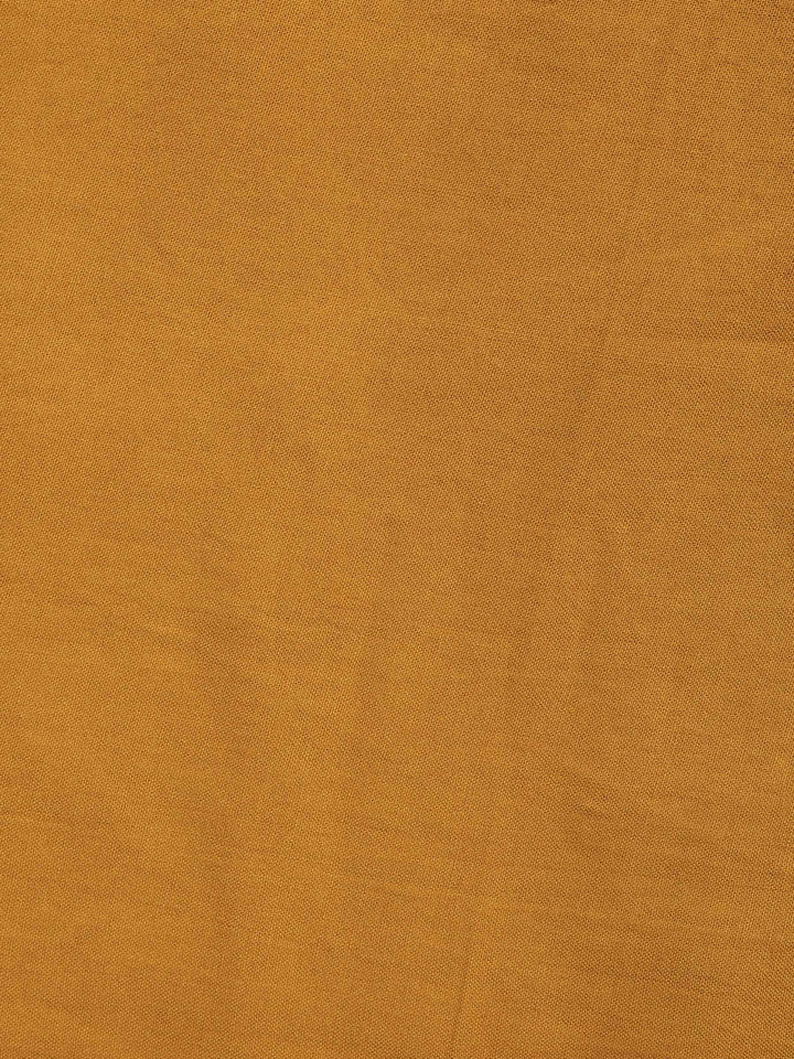Mustard Chanderi Woven Design Unstitched Dress Material