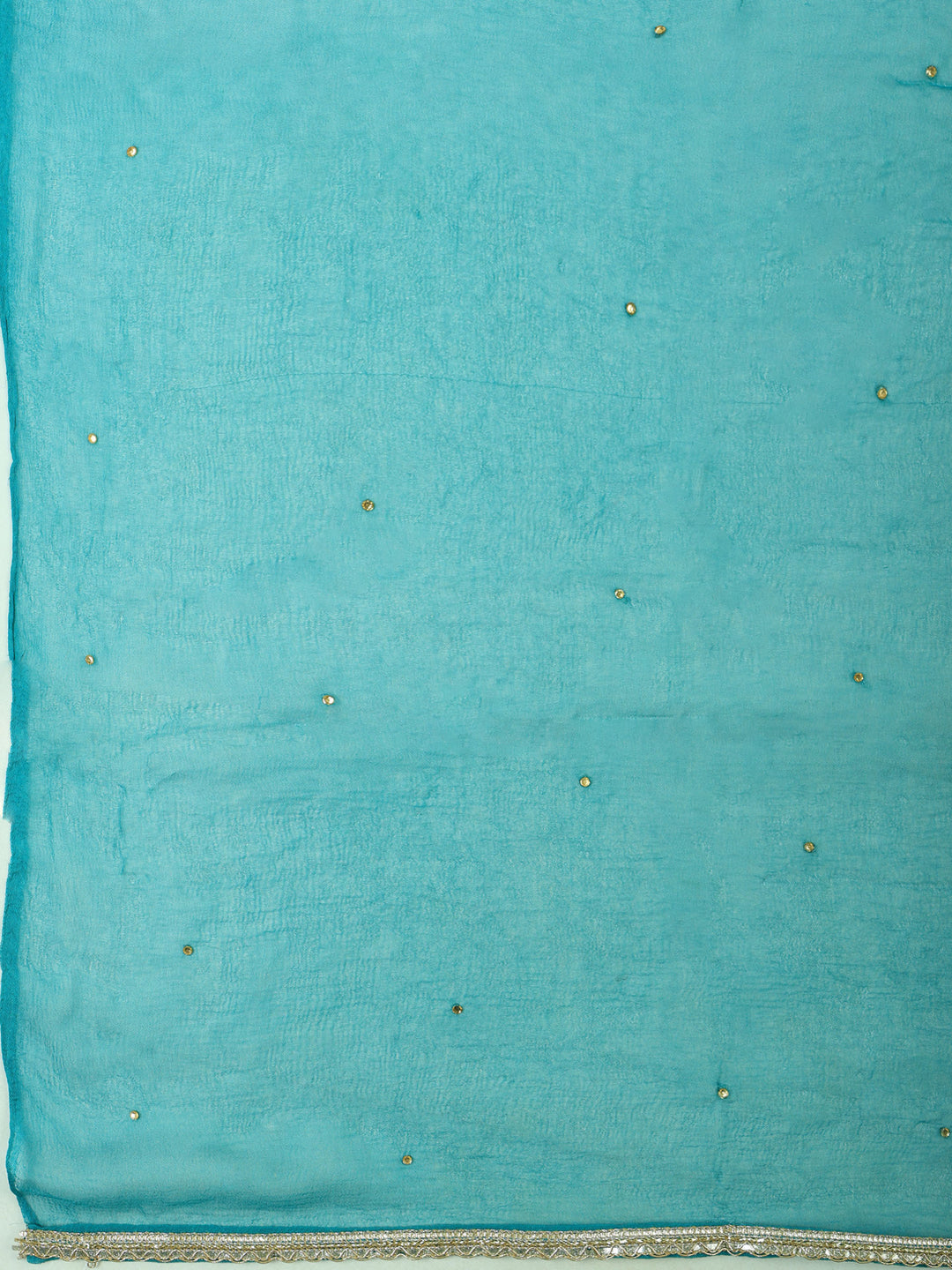 Rama-Green Chanderi Woven Design Unstitched Dress Material