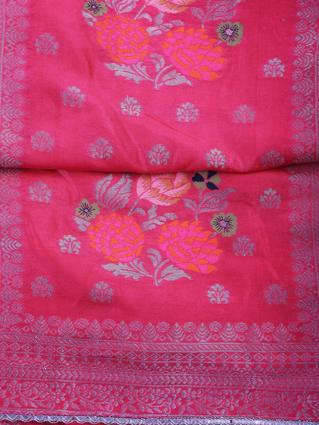 Rani Chanderi Woven Design Unstitched Dress Material