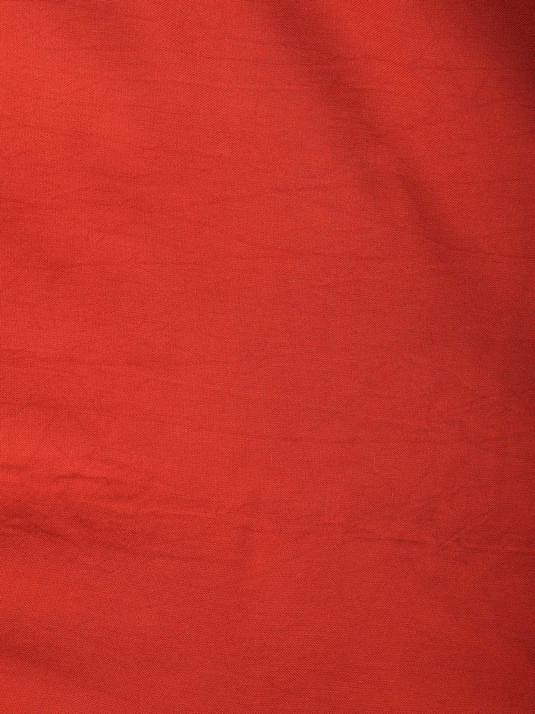 Rust Chanderi Woven Design Unstitched Dress Material