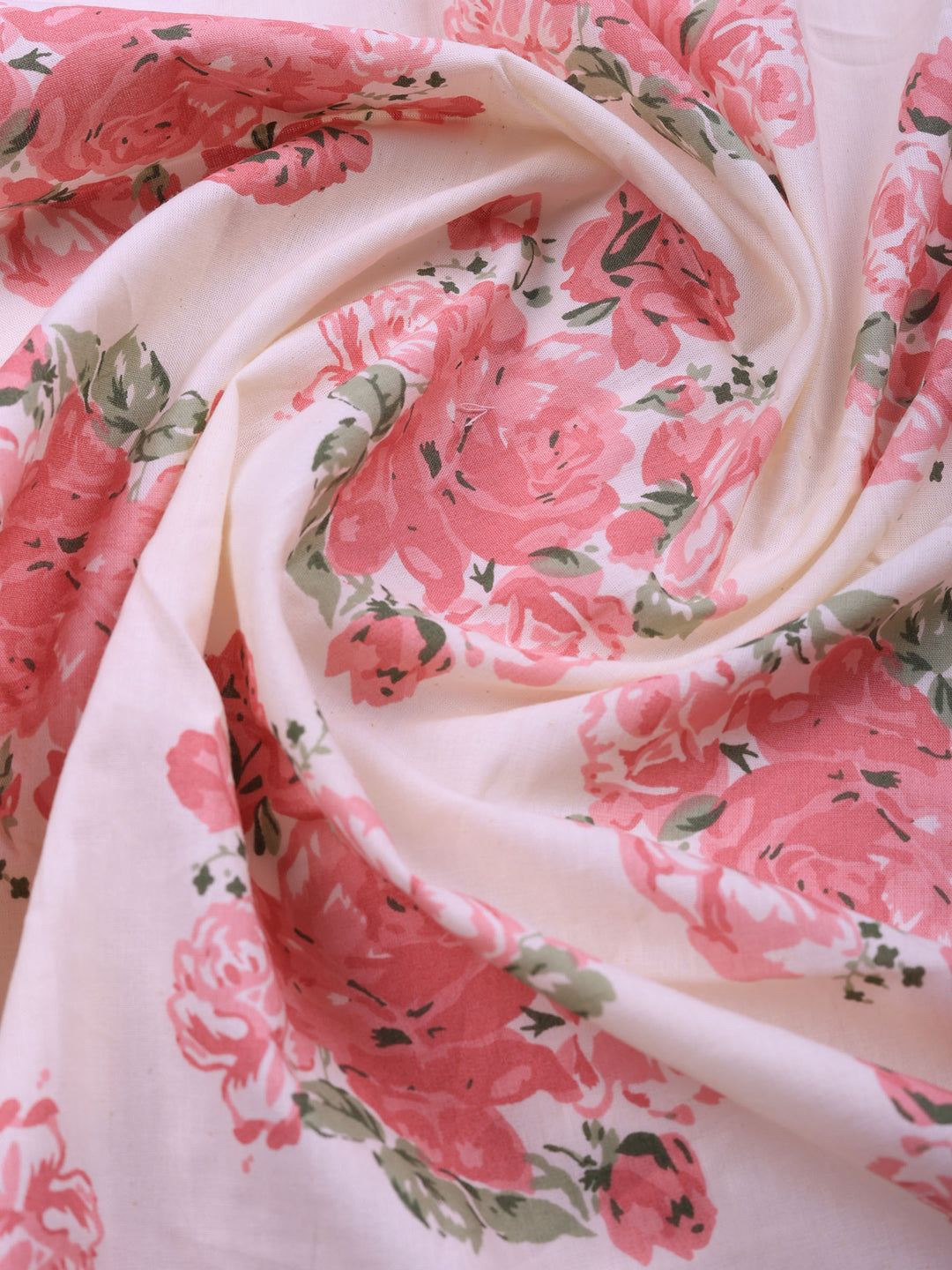 Pink Embroidered Cotton Blend Unstitched Suit &amp; Pant With Cotton Dupatta