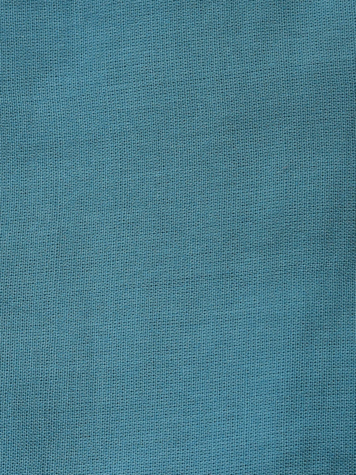 Sky Blue Embroidered Chanderi Unstitched Suit &amp; Pant With Chanderi Dupatta