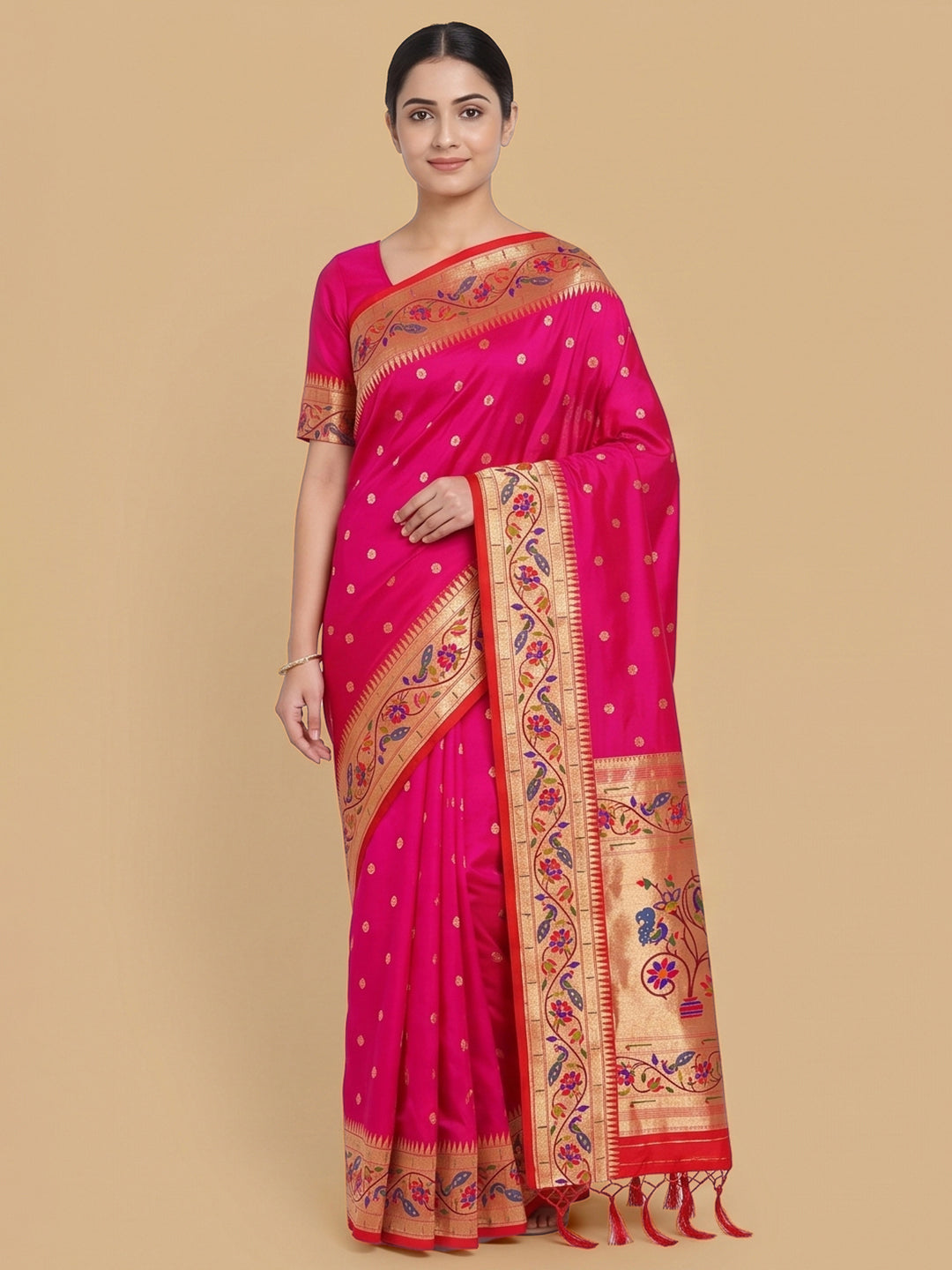 Rani Woven Design Art Silk Saree