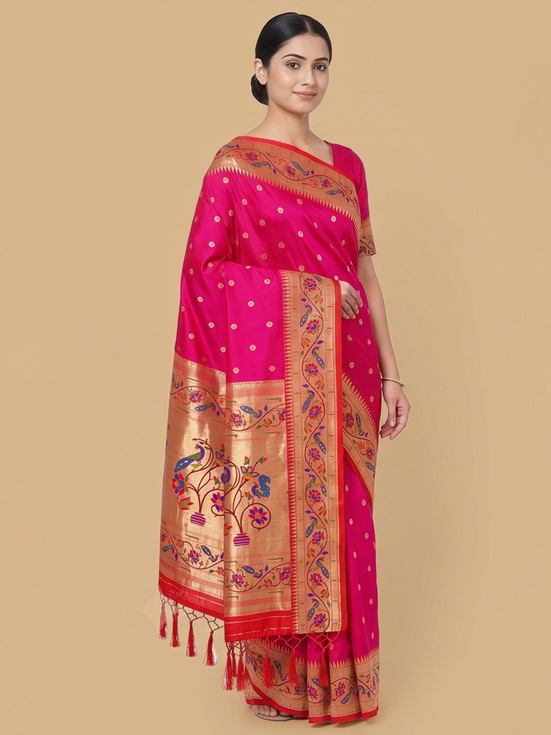 Rani Woven Design Art Silk Saree