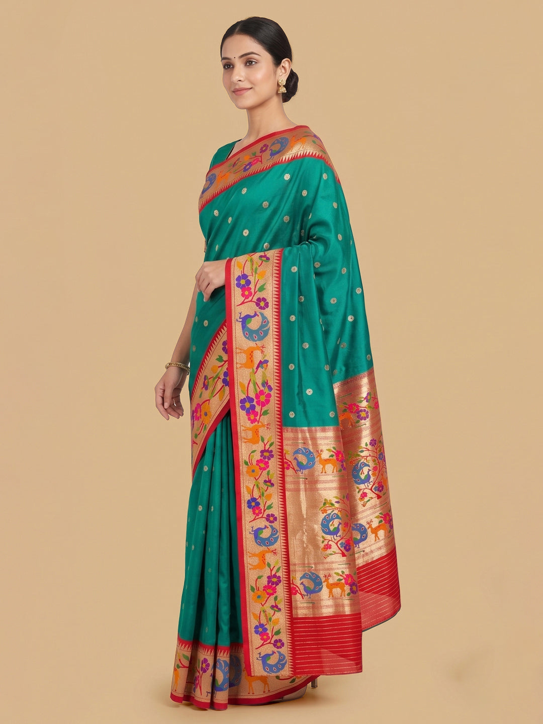Blue Woven Design Art Silk Saree