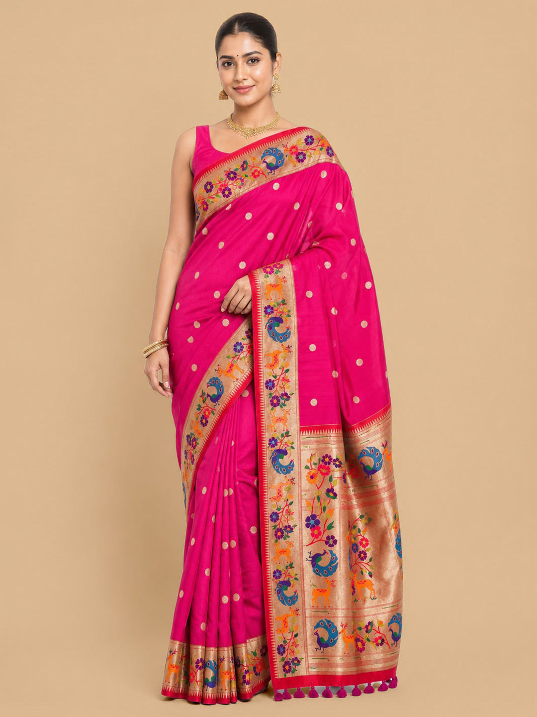 Rani Woven Design Art Silk Saree