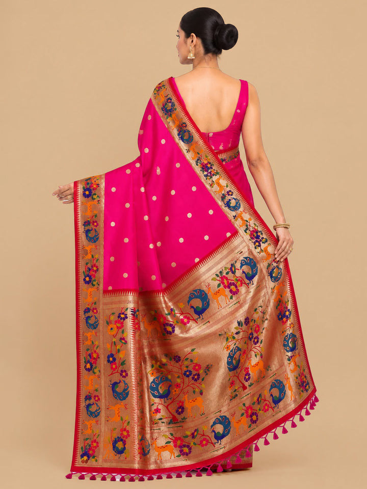 Rani Woven Design Art Silk Saree
