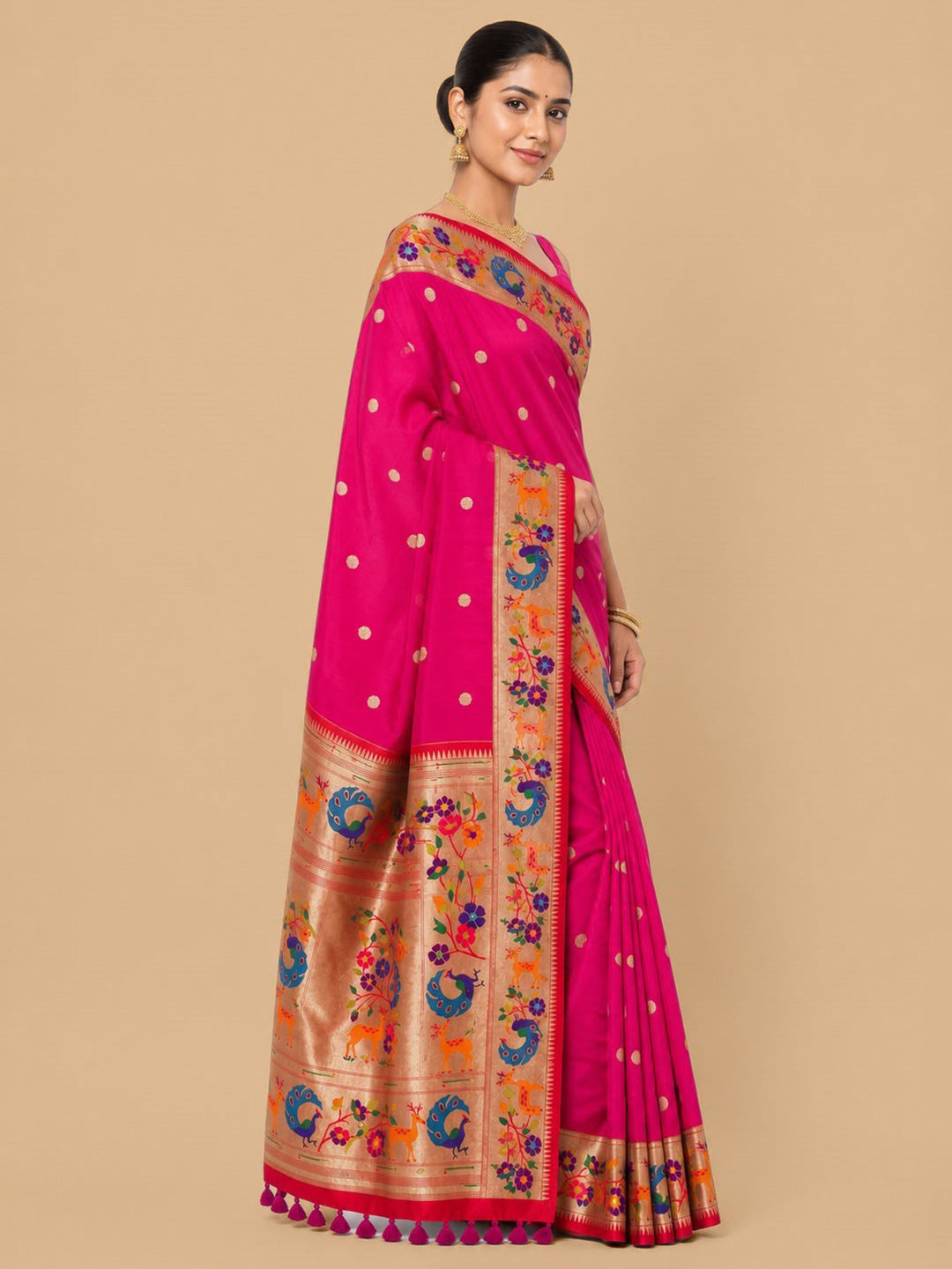 Rani Woven Design Art Silk Saree