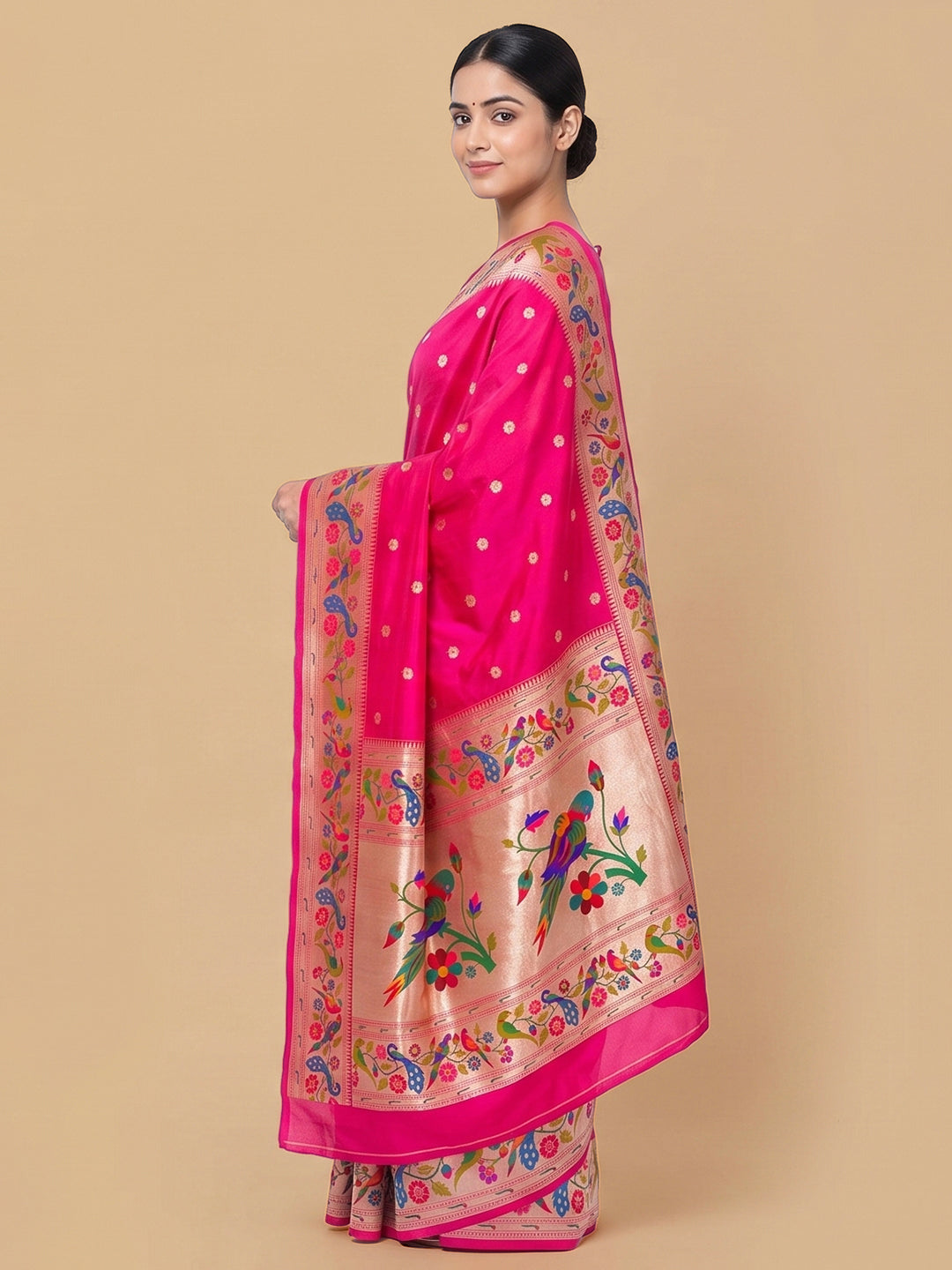 Rani Woven Design Art Silk Saree