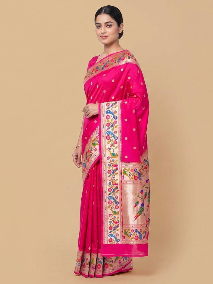 Rani Woven Design Art Silk Saree