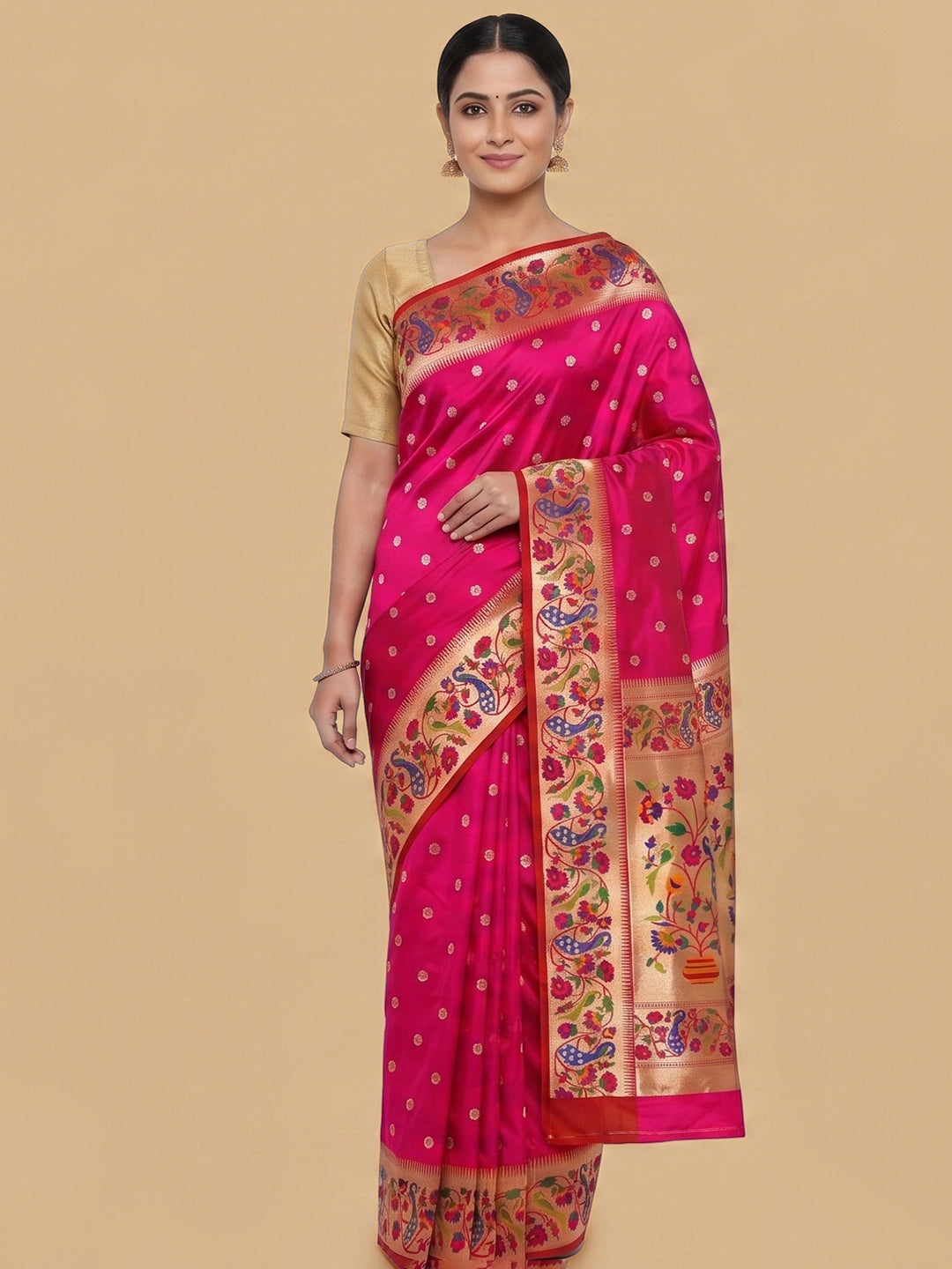 Rani Woven Design Art Silk Saree